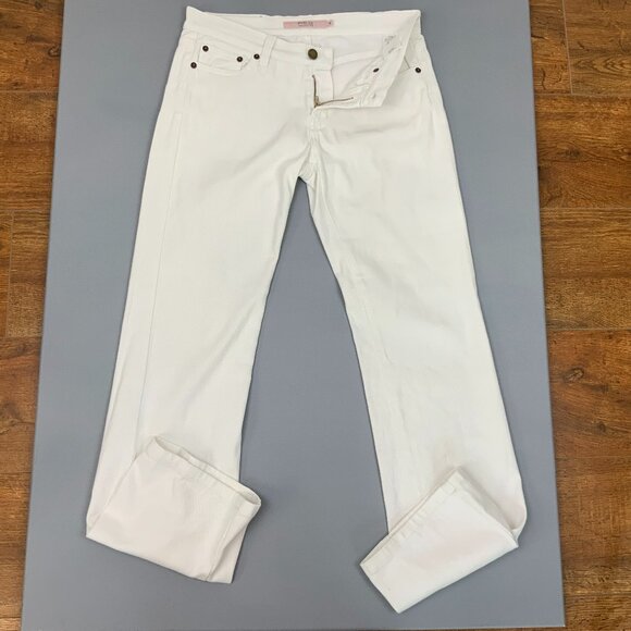 RED Valentino White Straight Leg Mid-Rise Jeans Sz 28 - Picture 16 of 16